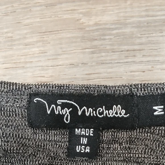 Michele Charcoal Floral Women's Blouse - Picture 2 of 2